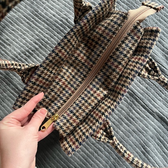 J. Crew Tan and Black Houndstooth Mini Bag - Picture 8 of 8